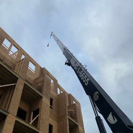 Commercial Hoisting at an Apartment Complex